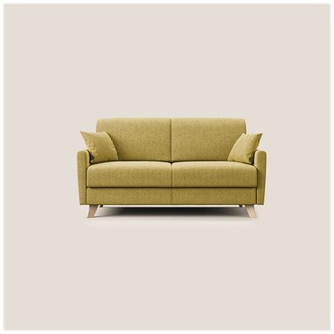 Edgar Divano letto matrimoniale in tessuto felis impermeabile T03 200 cm (mat. 160x197) giallo - Foto 3