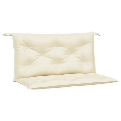 Cuscini Panca Da Giardino 2 Pz Crema 100x50x7 Cm Tessuto Oxford - Foto 2