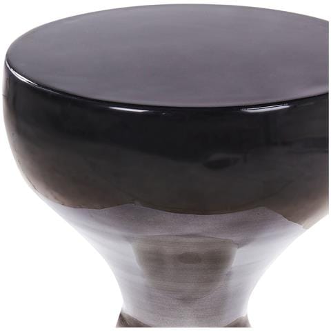 Tavolino Metallo Bianco E Nero Tibito - Foto 2