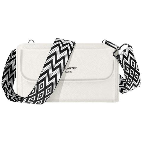 Borsa A Tracolla Multiscomparto Cute In Pelle, Bianco - Foto 1