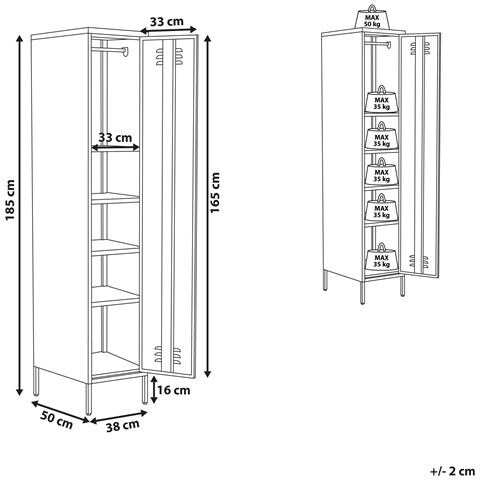 Armadietto Da Ufficio Frome Metallo Blu Marino - Foto 1