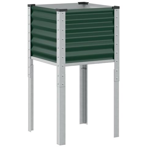 Fioriera Da Giardino Verde 45x45x88 Cm In Acciaio - Foto 2