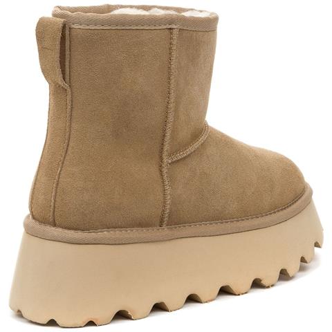 Beige Casual Closed Booties Stivaletti Pelle Scamosciata /nabuk Scarpe Donna Beige Eu 36, 848214/05-01 - Foto 3