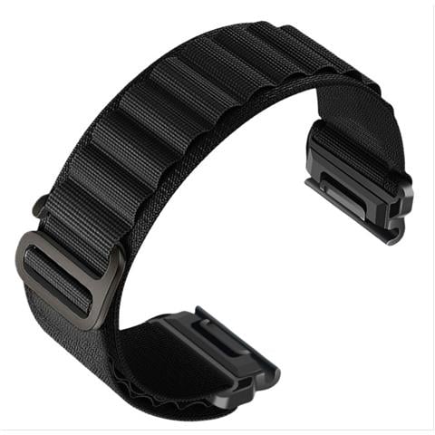 Cinturino Per Orologio In Nylon Per Garmin Fenix 8/8s/6/6x/7/7x/pro/tactix Black 26 Mm - Foto 1