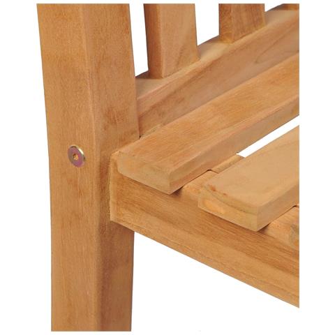 Set da Pranzo per Giardino 5 pz in Legno Massello di Teak - Foto 2