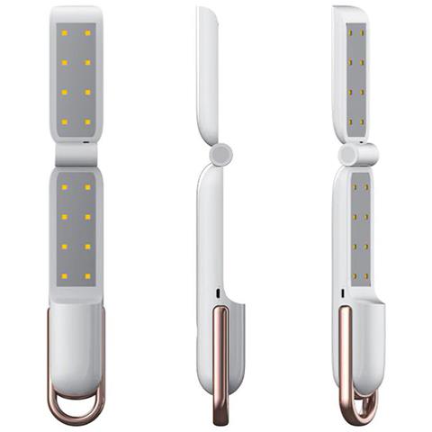 Dam Lampada Uvc Pieghevole Con 16 Led Uv. 4x4x24 Cm. Colore Bianco - Foto 2