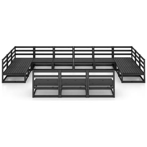 Lusso Casadino - Set Divani Da Giardino 13 Pz In Legno Massello Di Pino - Foto 2