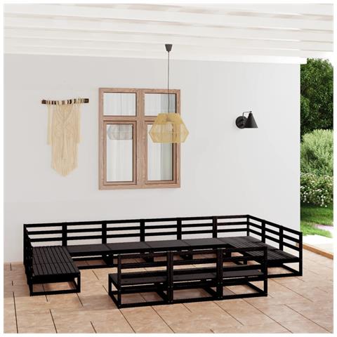 Lusso Casadino - Set Divani Da Giardino 13 Pz In Legno Massello Di Pino - Foto 7