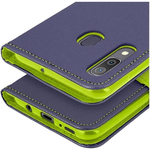 Custodia A Libro Book Cover Case Per Xiaomi Redmi Note 14 5g Navy-lime - Foto 5