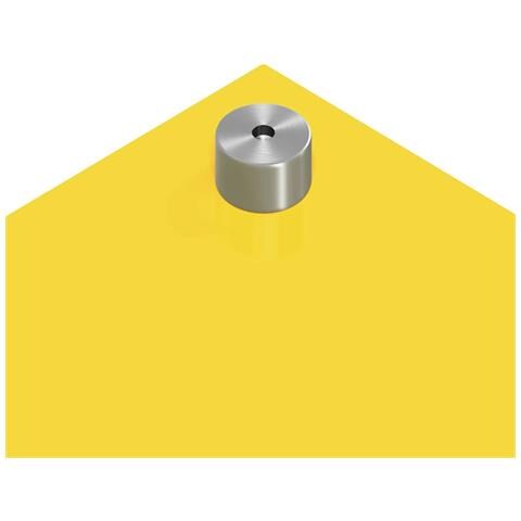 Schienale da cucina  Giallo 120x40x0,6 cm in vetro temperato - Foto 9