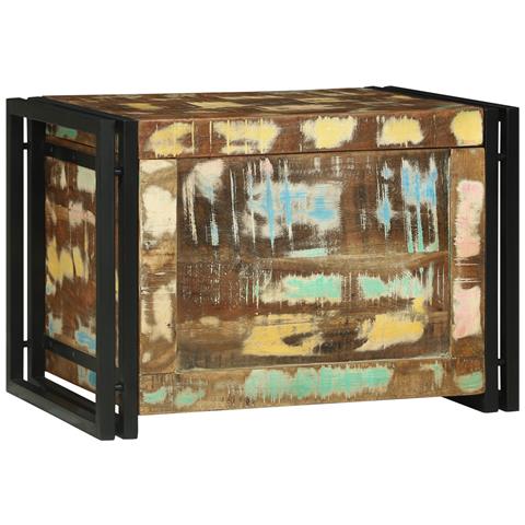 Scatola di Stoccaggio 60x40x41 cm in Legno Riciclato - Foto 1