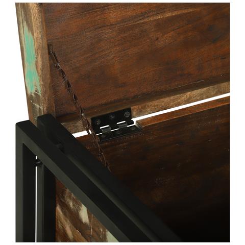 Scatola di Stoccaggio 60x40x41 cm in Legno Riciclato - Foto 9