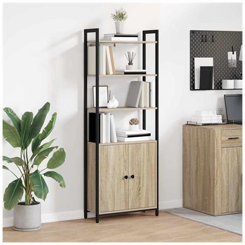 Armadio per Libri Rovere Sonoma 60 x 24 x 161 cm - Foto 2