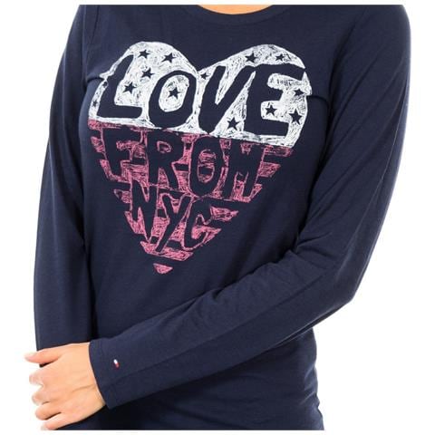 T-shirt Da Donna Girocollo A Maniche Lunghe 1487903366 - Foto 2