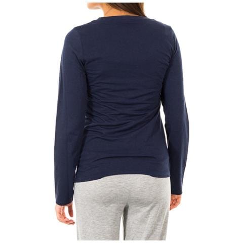 T-shirt Da Donna Girocollo A Maniche Lunghe 1487903366 - Foto 3