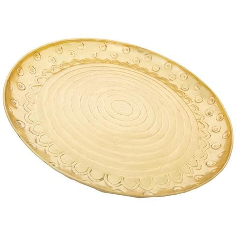 Targa Decorativa In Metallo Dorato 39x39x2,5h - Foto 1