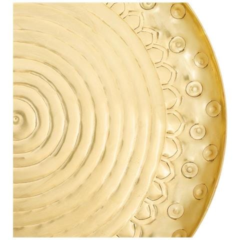 Targa Decorativa In Metallo Dorato 39x39x2,5h - Foto 5