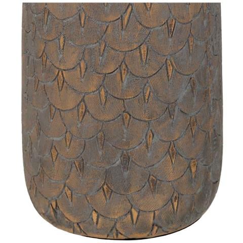 Vaso Polirresina Marrone 15x15x31h Cm - Foto 6