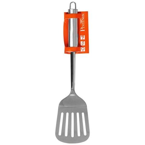 Schiumarola Ellisse in Acciaio Inox - Resistente e Lavabile in Lavastoviglie - Manico Ergonomico con Foro per Appenderla - Ideale per Fritture e Cotture in Acqua - Made in Italy - Foto 2