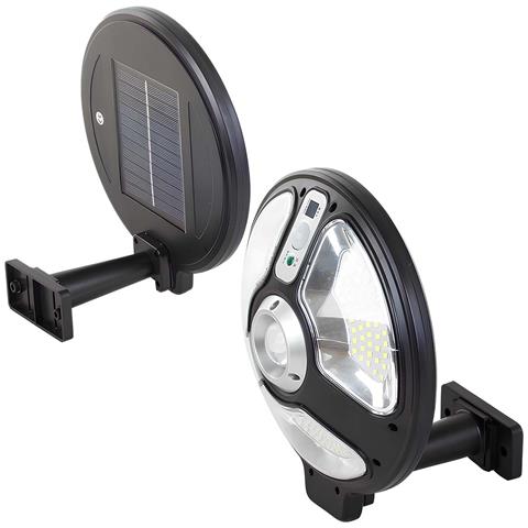 Lampada Solare Esterna 70w Orientabile A 360° Con Riflettori - Foto 5