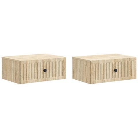 Armadio da Notte 2 pcs Rovere Sonoma 49 x 34,5 x 20 cm - Foto 1