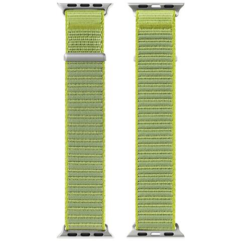 Cinturino Orologio per Apple Watch Series 11 10 42mm - Nylon, Verde - Foto 4