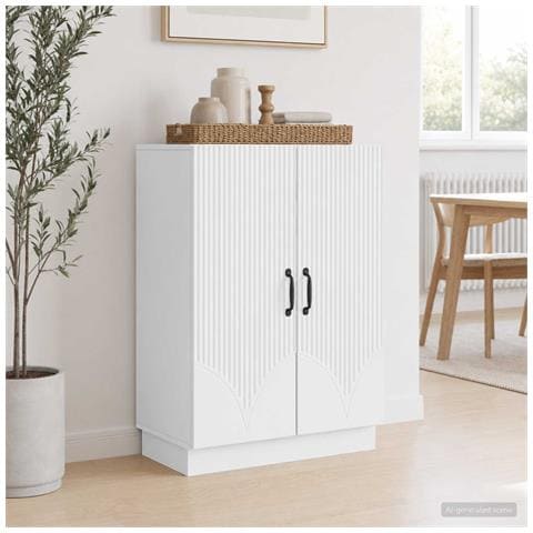 Credenza Bianco 66 x 34,5 x 87 cm Legno ingegnerizzato - Foto 2
