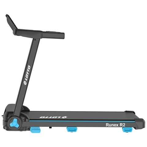 Tapis Roulant Elettrico Runex R2, 2 Hp, 8 Km /h, Inclinazione Manuale 2 Livelli, Superficie 105x40 Cm, Bluetooth, Fitshow, Kinomap, Zwift, Led, 12 Programmi, 100% Pieghevole, 100 Kg - Foto 4