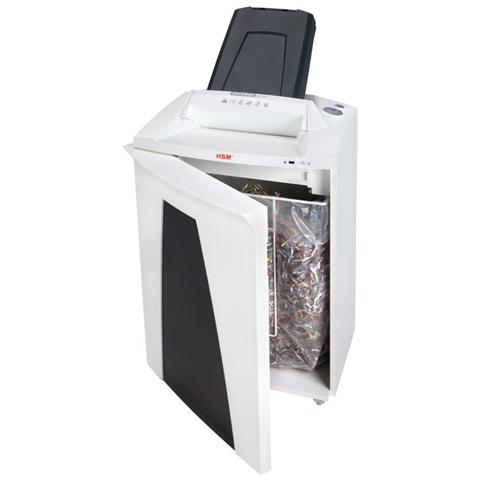 Distruggidocumenti a Frammento AF500 Automatico con cestino da 82L capacità di 6 fogli - Bianco - Foto 2
