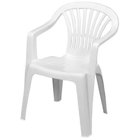 Sedia Altea Bianca Impilabile Con Braccioli - Foto 2