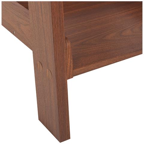 Scaffale In Legno Marrone Color Noce - Mobile Trio - Foto 31