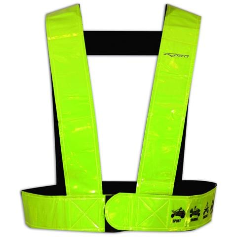 Alta Visibilità Cintura Rinfrangente Sicurezza Moto Auto Scooter Custom Fluo - Foto 3