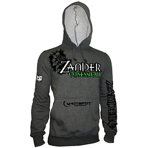 Hot Spot Design Kapuzenhoody Zander Obsession, Grigio, Grigio, L - Foto 1
