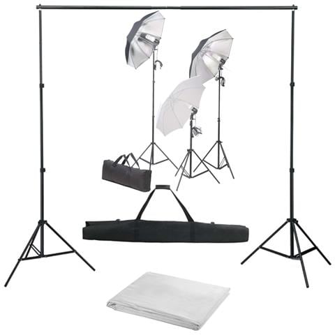 Kit Studio Fotografico Con Set Luci E Fondale - Foto 1
