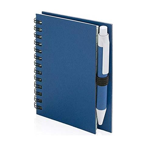 Bigbuy Scuola Mini Quaderno 144.670 Ad Anelli Con Penna, Blu, 8,6 X 11,7 X 1,3 Centimetri - Foto 5