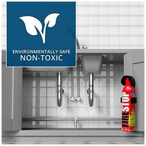 Super Guida Sh2400 Fire Stop Piccolo Estintore Spegne Minori Incendi E Impedisce Loro Di Espansione Non Tossico Lambiente Sicuro Ideale Per Auto Caravan Camper Barche 400ml - Foto 2
