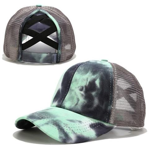 SLOWMOOSE - Berretti Da Baseball In Cotone Con Coda Di Cavallo Da Donna,  Cappelli Da Papà In Raso Con Visiera Glitterata Estiva [ cravatta Colorante  Grigio] - ePRICE