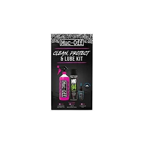 Muc-off Pulire Proteggere E Lube Kit - Essentials Per Pulire Proteggere E Lube Tuo Biciclette - Include Muc-off Bike Cleaner Mo-94 E Bio Wet Chain Lube - Foto 1