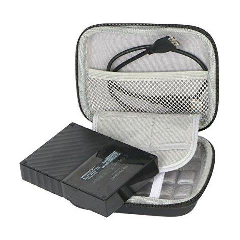 Custodia Da Viaggio Rigida Per Wd My Passport 1 Tb 2 Tb 3tb 4tb Usb 3.0 Hard Disk Esterno Portatile Da (nero) - Foto 4