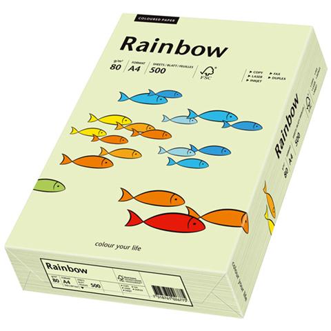 Rainbow A4 500er, A4 (210×297 mm) , Universale, Opaco, Verde, ECF - Foto 1