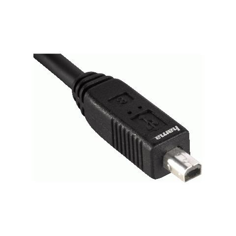 USB 2.0 Cable USB-A Plug - mini USB-B Plug (B4), 1.8 m 1.8m USB A Mini-USB B Nero cavo USB - Foto 1