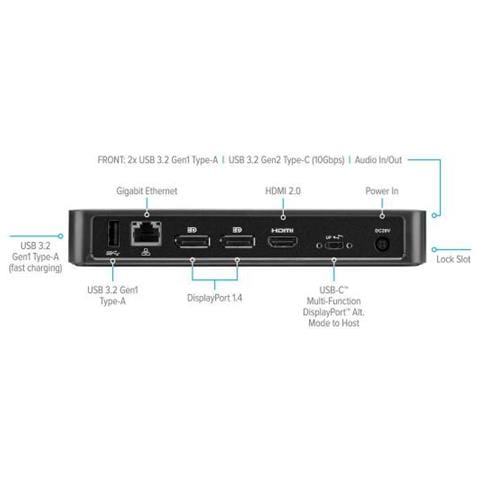 DOCK430EUZ replicatore di porte e docking station per notebook Cablato Nero - Foto 2
