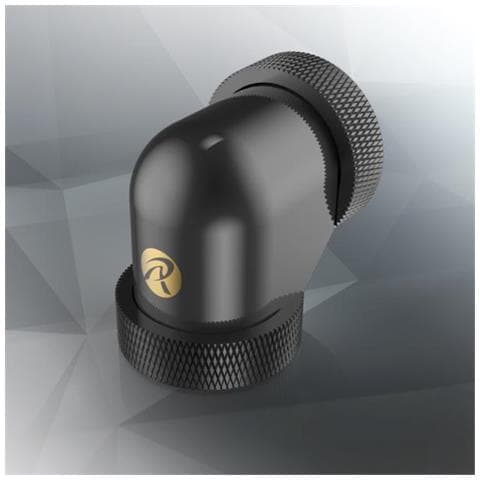 Cofezione 6 pezzi D160906 Raccordi Angolati a 90° con Diametro 16 mm Colore Nero - Foto 1