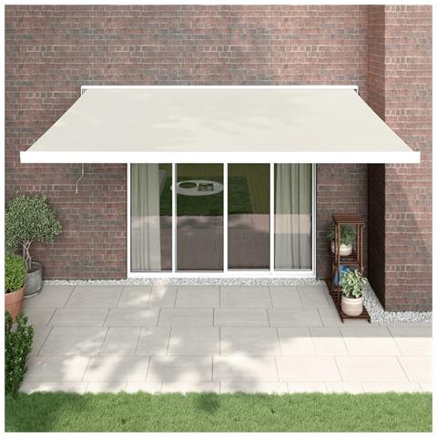 Tenda Da Sole Retrattile Crema 4x3 M In Tessuto E Alluminio - Foto 2