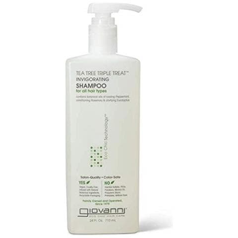 Tea Tree Triple Treat Shampoo Tonificante, 24 Oz Menta Piperita Rinfrescante, Rosmarino Emolliente, Eucalipto Chiarificante, Aiuta Ad Alleviare La Desquamazione Del Cuoio Capelluto Secco, Senza Solfati, Senza Parabeni (confezione Da 1) - Foto 1
