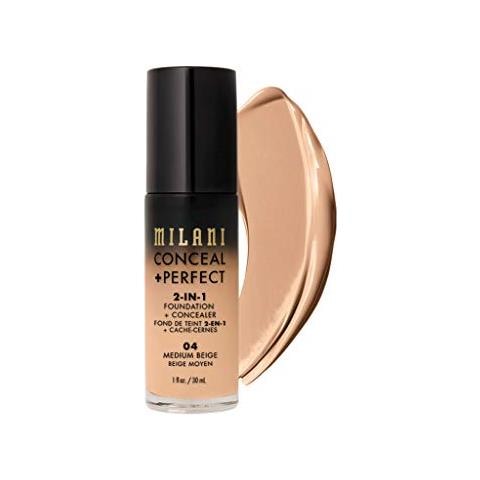 Hide + Fondotinta Perfetto 2-in-1 + Correttore - Fondotinta Liquido Cruelty-free Beige Medio (1 Fl Oz) - Copre Occhiaie, Imperfezioni E Scolorimento Della Pelle Per Una Carnagione Impeccabile - Foto 1