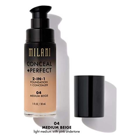 Hide + Fondotinta Perfetto 2-in-1 + Correttore - Fondotinta Liquido Cruelty-free Beige Medio (1 Fl Oz) - Copre Occhiaie, Imperfezioni E Scolorimento Della Pelle Per Una Carnagione Impeccabile - Foto 4