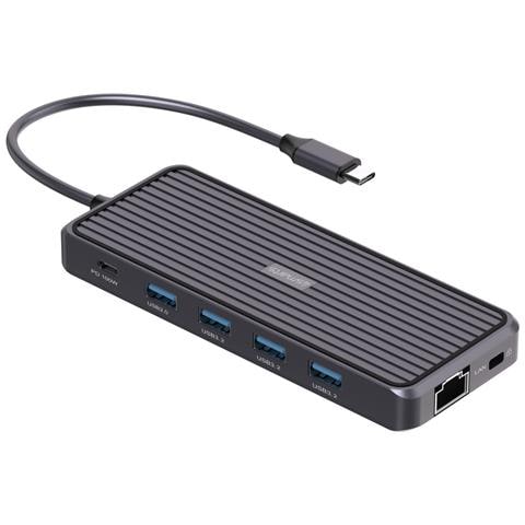 540299 replicatore di porte e docking station per laptop USB 3.2 Gen 1 (3.1 Gen 1) Type-C Grigio - Foto 1