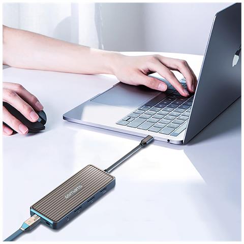 540299 replicatore di porte e docking station per laptop USB 3.2 Gen 1 (3.1 Gen 1) Type-C Grigio - Foto 2