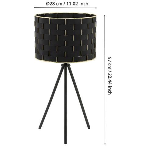 Lampada Da Scrivania Moderna Marasales 1 Luce Acciaio Nero - Foto 2